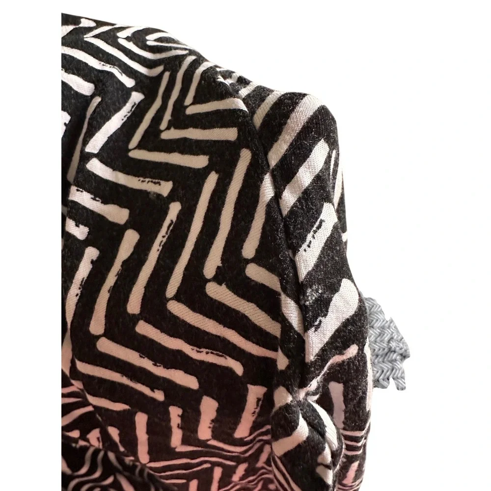 Little Sleepies Monochrome Chevron Fitted Flat Sheet‎ Set Knotted Hat Bamboo
